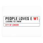 PEOPLE LOVES E  Postcards