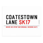 Coatestown Lane  Postcards