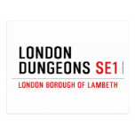 london dungeons  Postcards