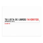 tu LISTA DE libros  Postcards