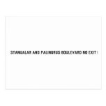 Stanualar and palinurus boulevard no exit   Postcards