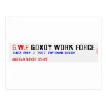 G.W.F  Postcards