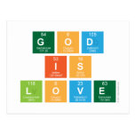 God
 is
 love  Postcards