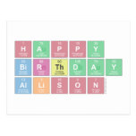 Happy
 Birthday
 Allison  Postcards
