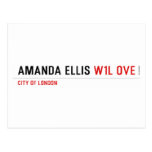 Amanda Ellis  Postcards