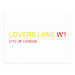 LOVERS LANE  Postcards