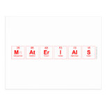 Materials  Postcards