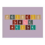 Periodic
 Table
 Writer  Postcards