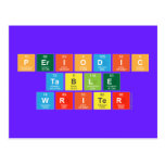 Periodic
 Table
 Writer  Postcards