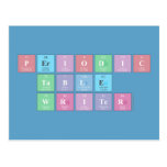 Periodic
 Table
 Writer  Postcards