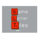 Game
 Letter
 Tiles  Postcards