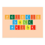 Periodic
 Table
 Writer  Postcards