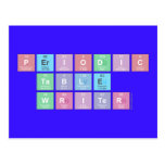 Periodic
 Table
 Writer  Postcards