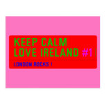 keep Calm Love Ireland  Postcards