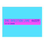 One Direction Lane   Postcards
