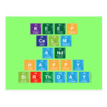 KEEP
 CALM
 AND
 HAPPY
 BIRTHDAY  Postcards