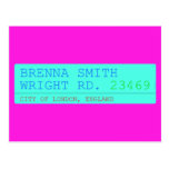 Brenna Smith Wright Rd.  Postcards