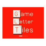 Game
 Letter
 Tiles  Postcards