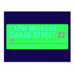 Capri Mickens  Swagg Street  Postcards