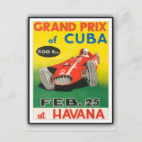 Postcards and Invitations Cuba Vintage Rally
