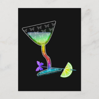 POSTCARDS - BUTTERFLY MARTINI