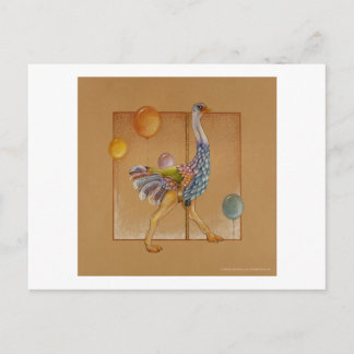 Postcards - Carousel Ostrich