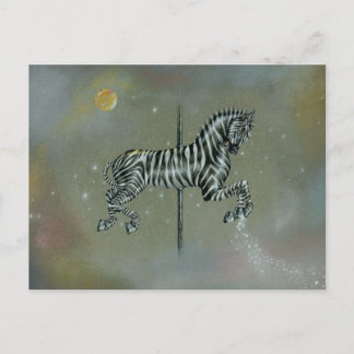 Postcards - Carousel Zebra