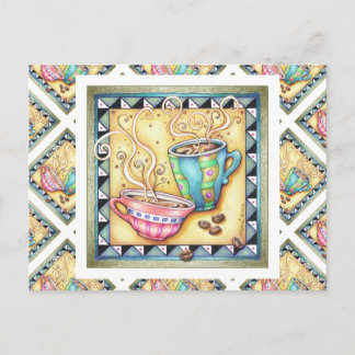 POSTCARDS - COOL BEANS! COFFEE ART