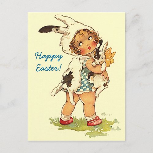 Postcards Easter Greetings PC Cute Vintage Style