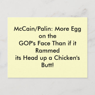 Postcards, egg on GOP's face Postcard