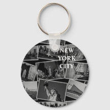 Postcards from NY keychain