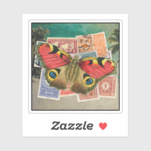 Postcards from Paradise   Vintage Inspired Sticker