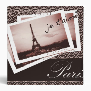 Postcards from Paris Travel Journal 1.5" Binder
