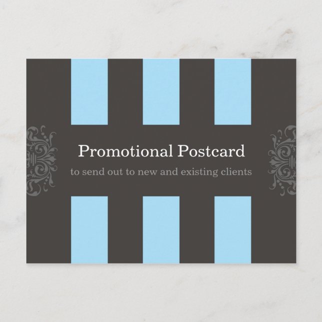 postcards > interior design [blue] (Front)