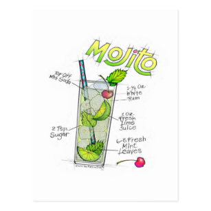 Mojito Postcards No Minimum Quantity Zazzle