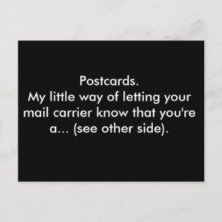 Postcards. My little way of letting your mail... Postcard