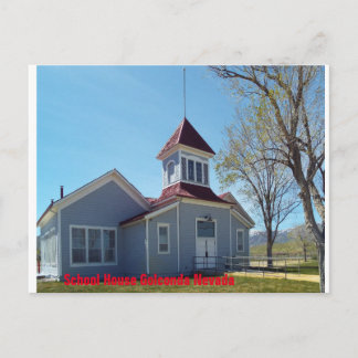 Postcards of, school house in golconda Nevada.