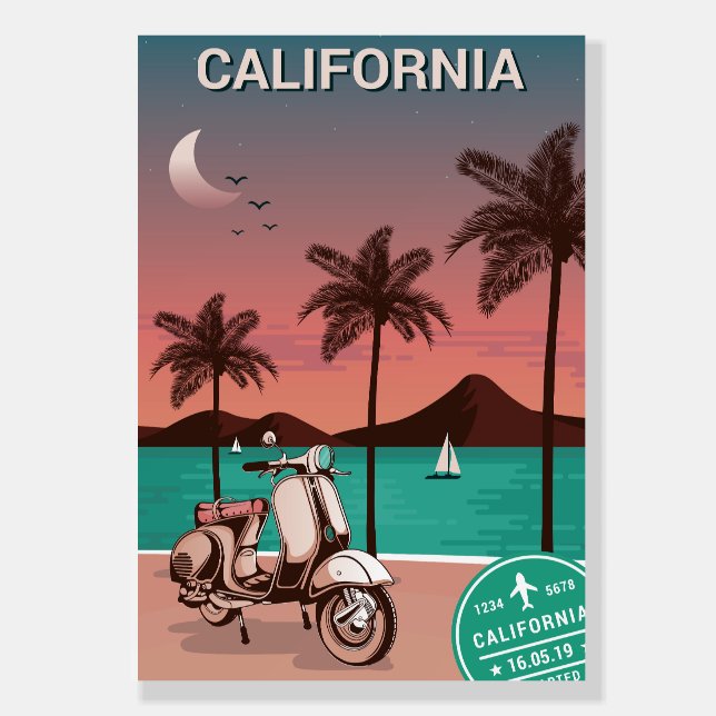 Postcards of the California Foam Board (Front)