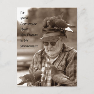 Postcards pigeons birds Retirement Humor funny