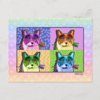 Postcards - Pop Art Cat