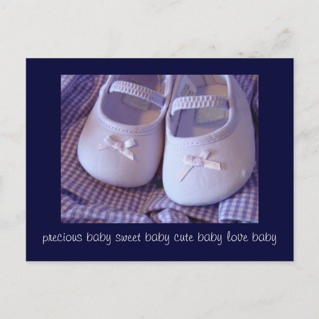 Postcards Precious Sweet Cute Baby Love Shoes (Front)