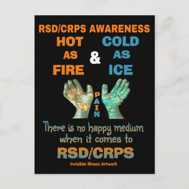 POSTCARDS...RSD/CRPS - Hot as Fire Cold as Ice Postcard (Front)