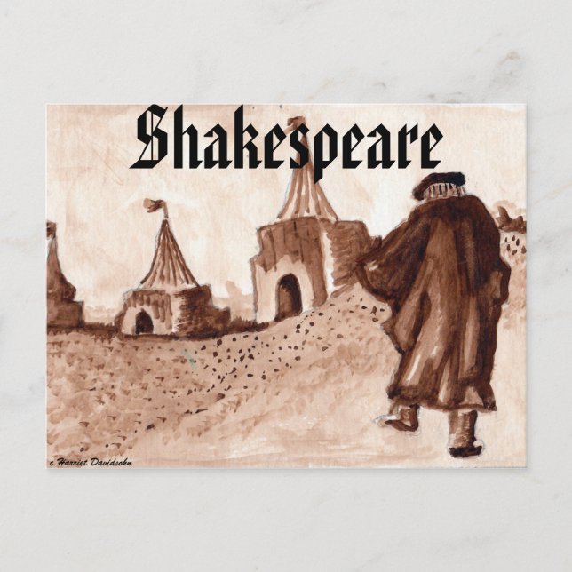 POSTCARDS - SHAKESPEARE - BY HARRIET DAVIDSOHN (Front)