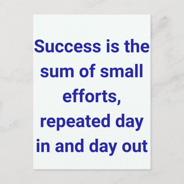 postcards “Small Efforts, Big Success” (Front)
