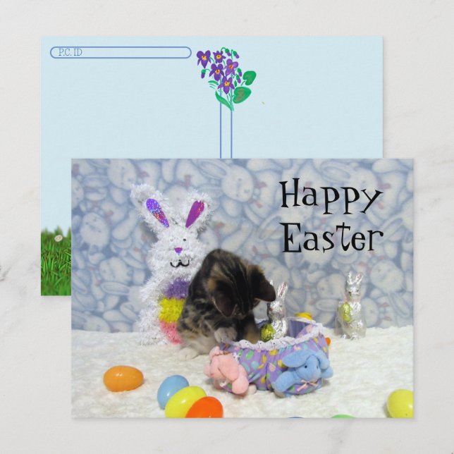 Postcrossing - Bandit's Easter Basket - Postcard (Front/Back)