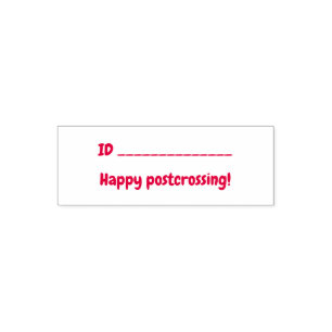 Postcrossing Buffer Self-inking Stamp