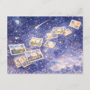 Postcrossing Cosmic Journey Postcard