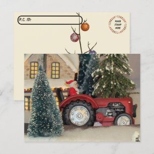 Postcrossing - Farm Style Santa Claus Postcard