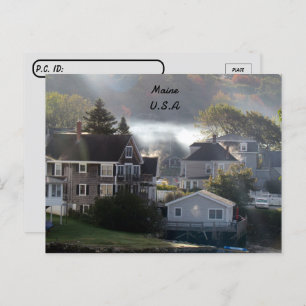 Postcrossing - Foggy Maine Morning Postcard