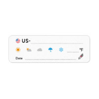 Postcrossing ID US America Weather Date ラベル